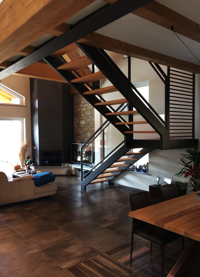 02 progettazione interni villetta con soppalco interior design