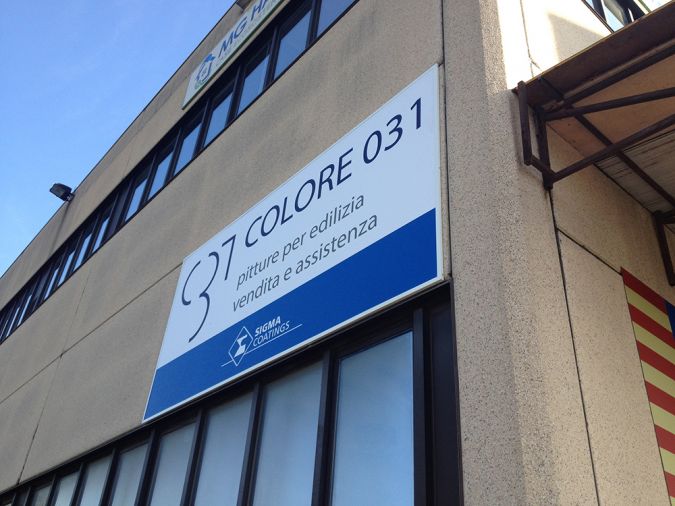 allestimento promozionale punto vendita PPG Sigma Coatings Colore 31 01