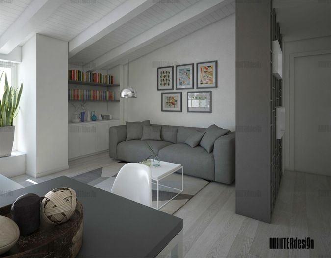 render ristrutturazione appartamento mansardato 01