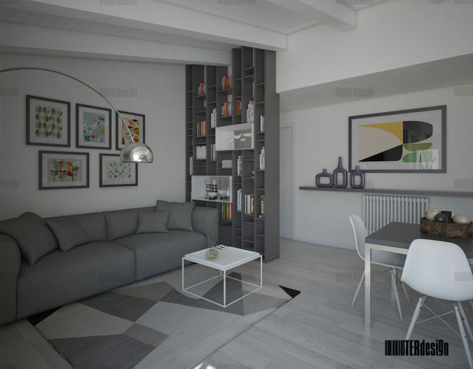 render ristrutturazione appartamento mansardato 4