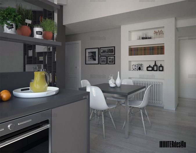 render ristrutturazione appartamento mansardato 5