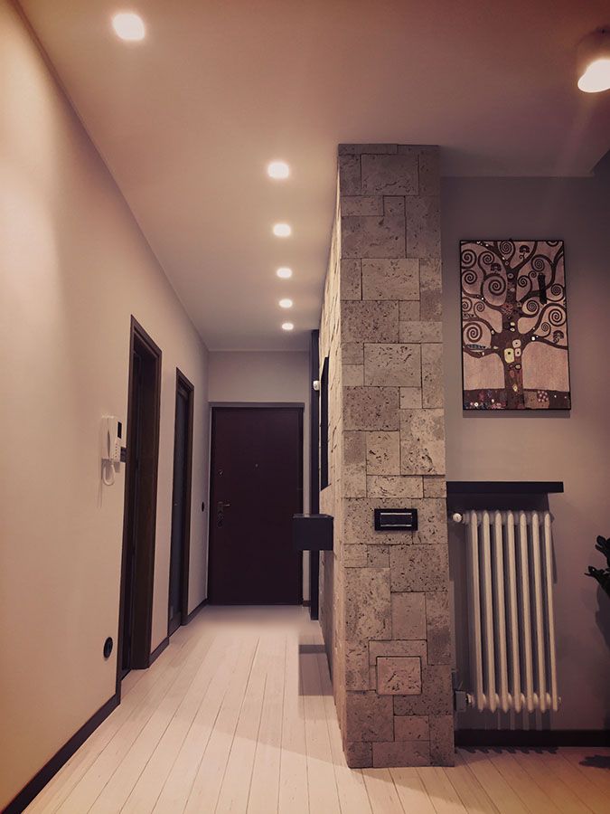 ristrutturazione zona giorno salotto geopietra illuminazione restyling 02